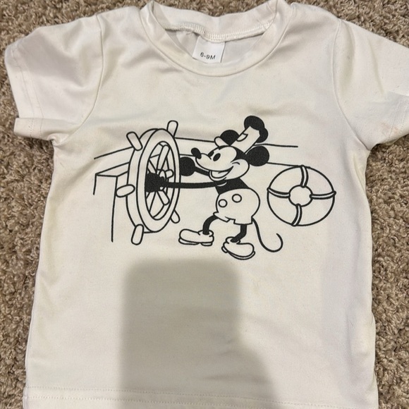 14 pieces Boys 6-9 month Bundle Camp and Dino Mickey Tee Pants and Body Suits - Picture 8 of 11